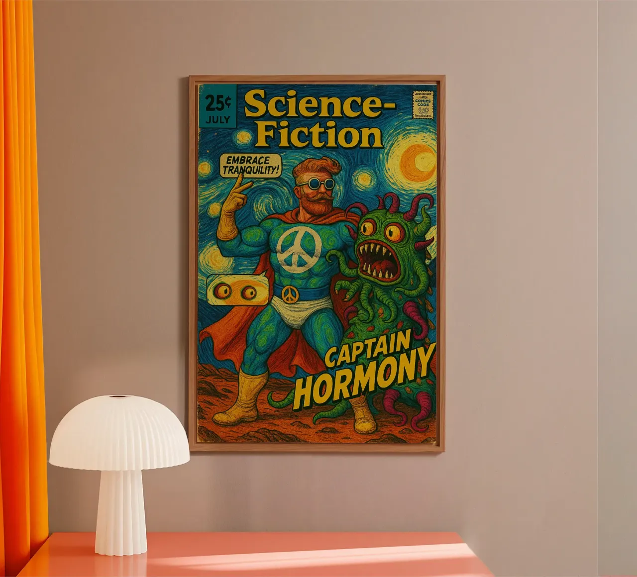 CAPTAIN HORMONY - Fresh Supes On The Block alluminio dibond da Vintage Van Gogh