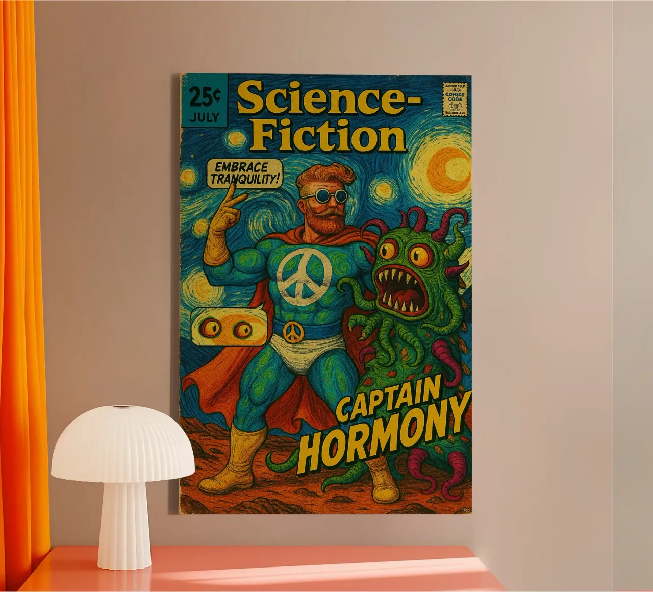 CAPTAIN HORMONY - Fresh Supes On The Block tela da Vintage Van Gogh