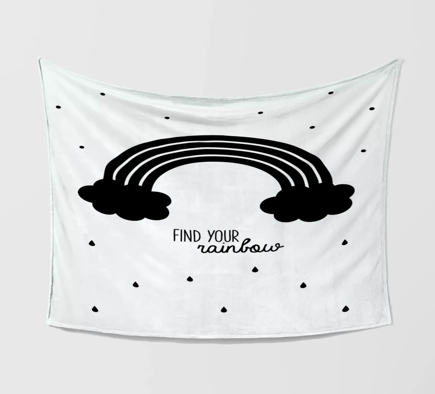 Rainbow fleece blanket by Evita Witzenhausen