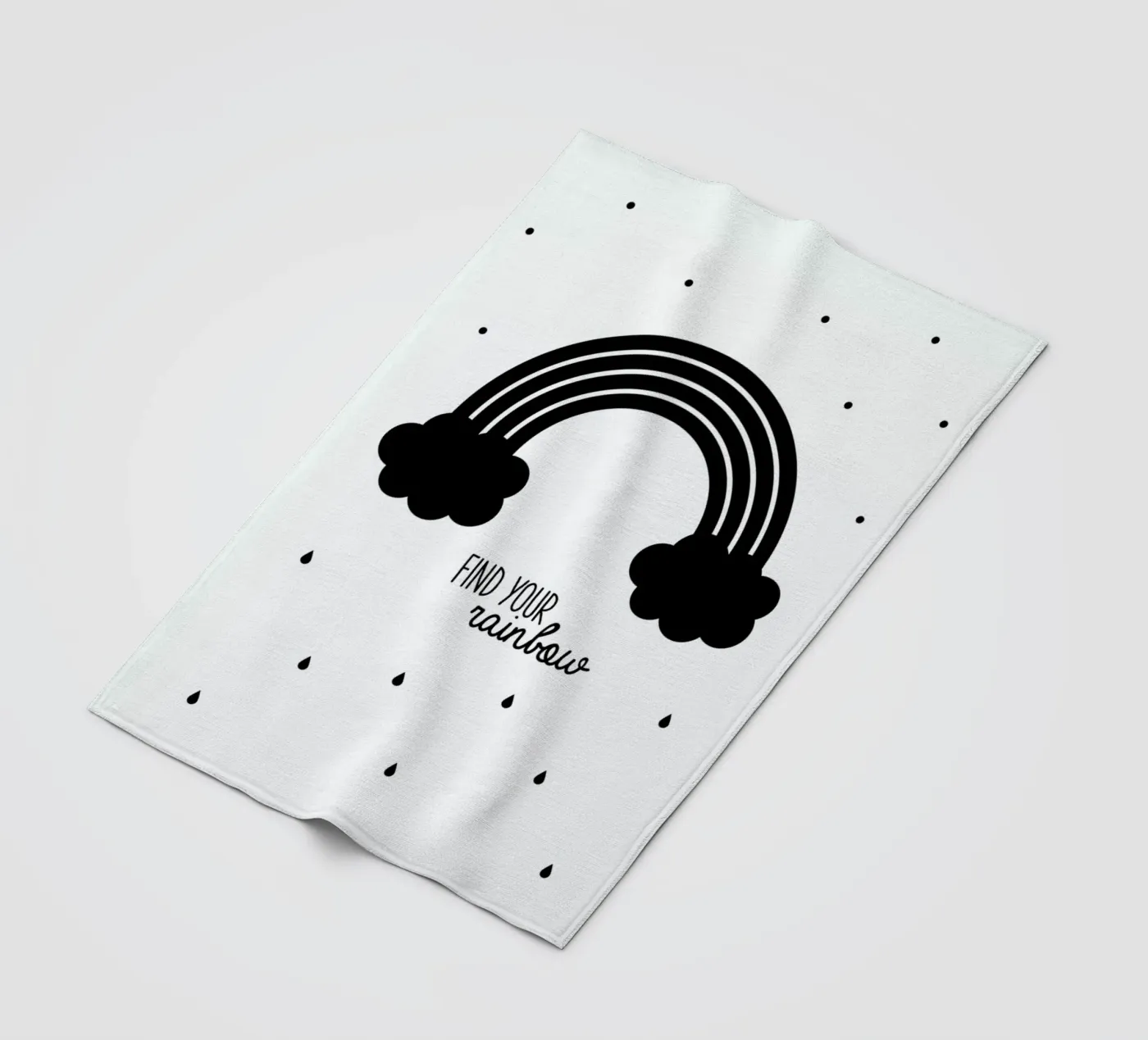 Rainbow fleece blanket by Evita Witzenhausen