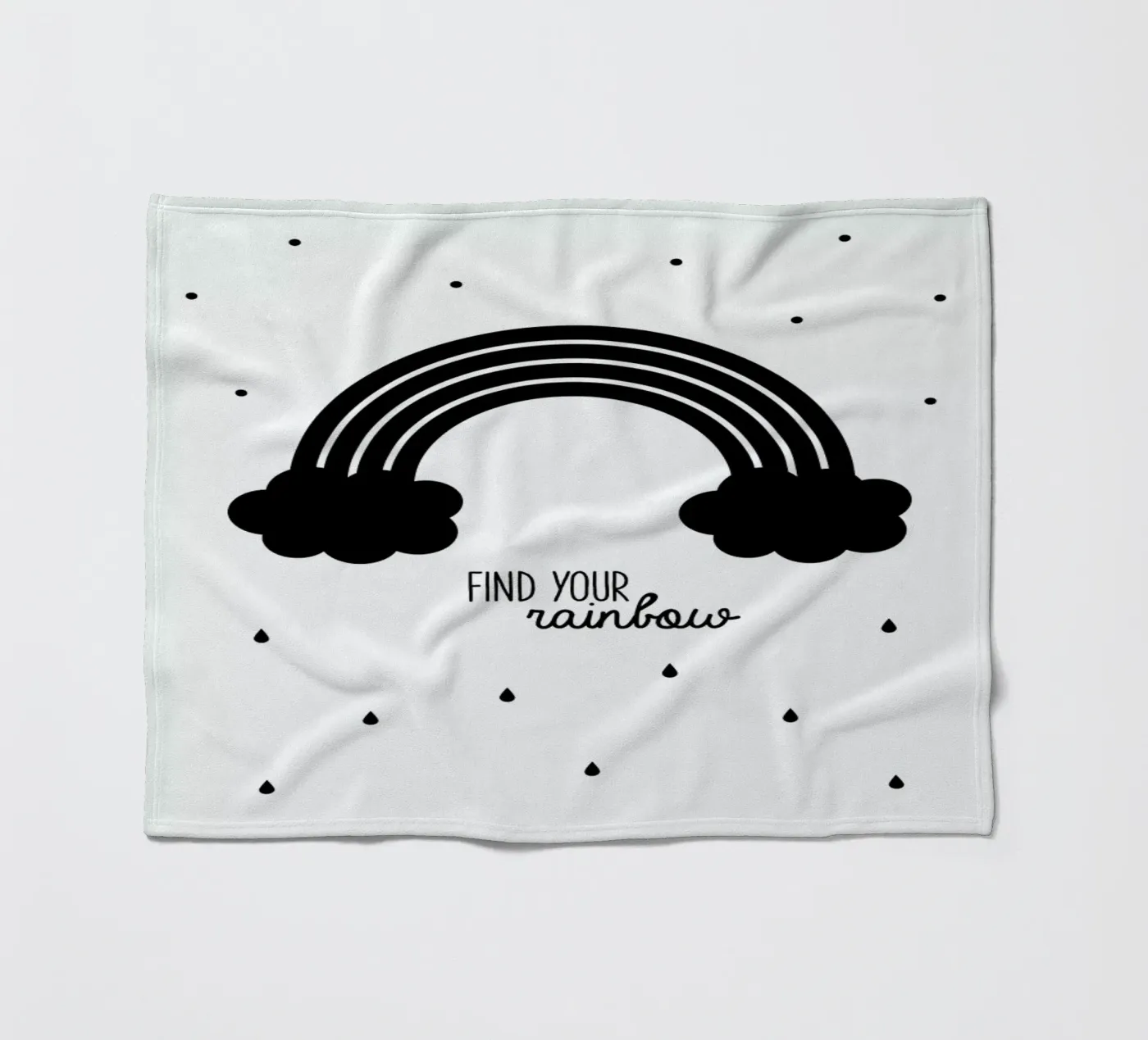 Rainbow fleece blanket by Evita Witzenhausen