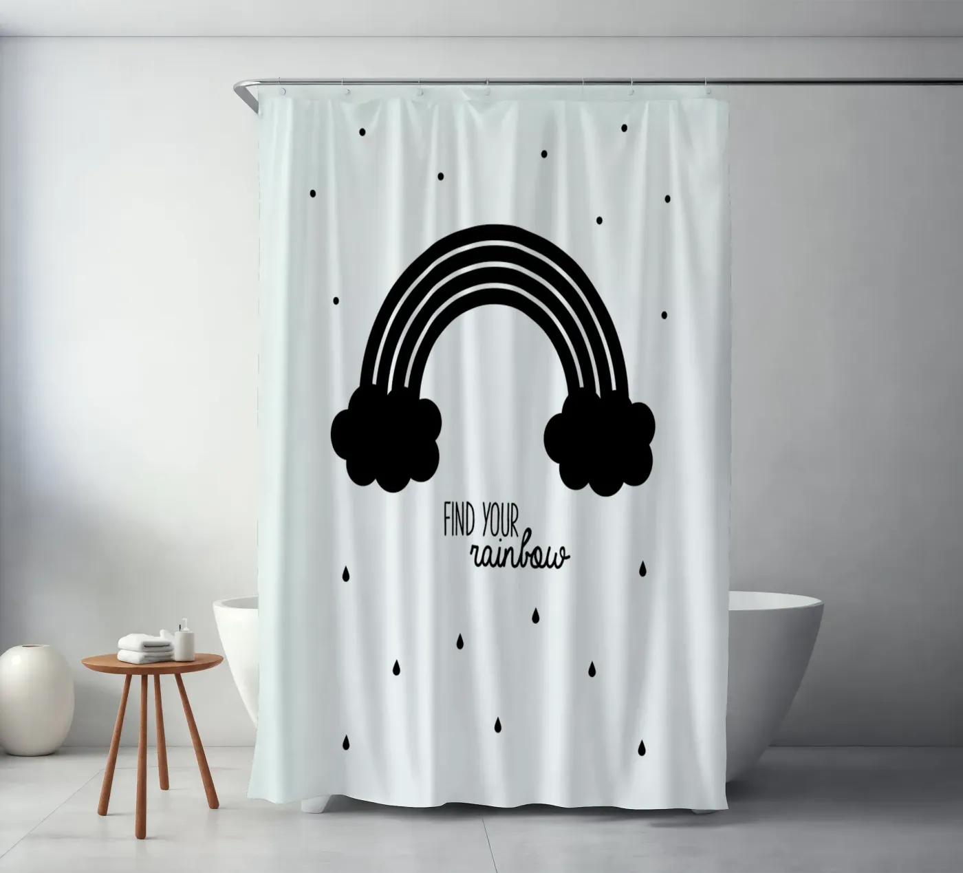 Rainbow Duschvorhang von Evita Witzenhausen