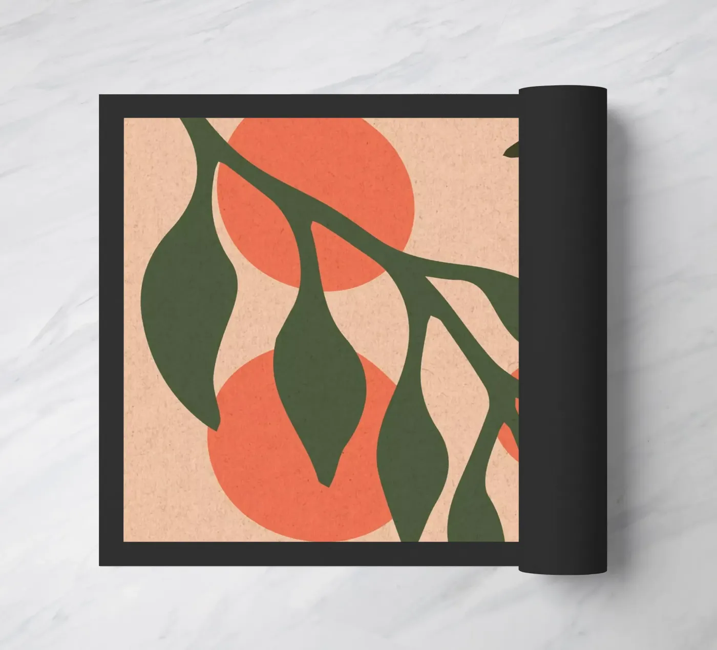 Sinaasappels deurmat van Kim Hubball Studio