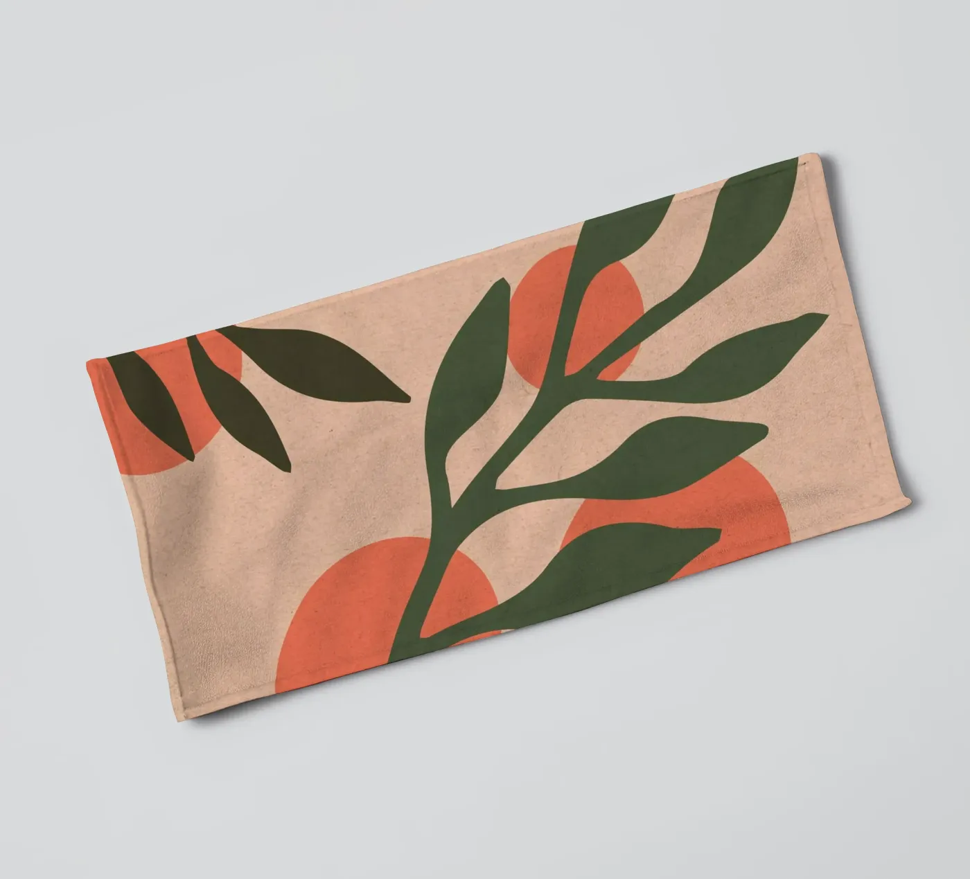Oranges Handtuch von Kim Hubball Studio