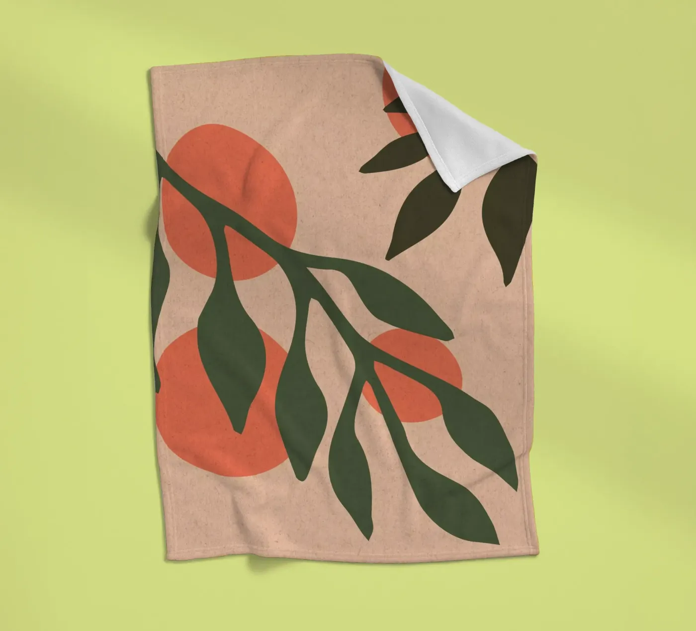 Sinaasappels fleecedeken van Kim Hubball Studio