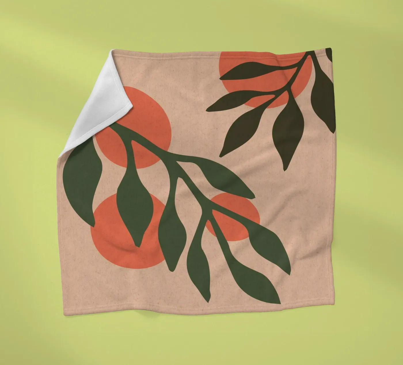 Sinaasappels fleecedeken van Kim Hubball Studio