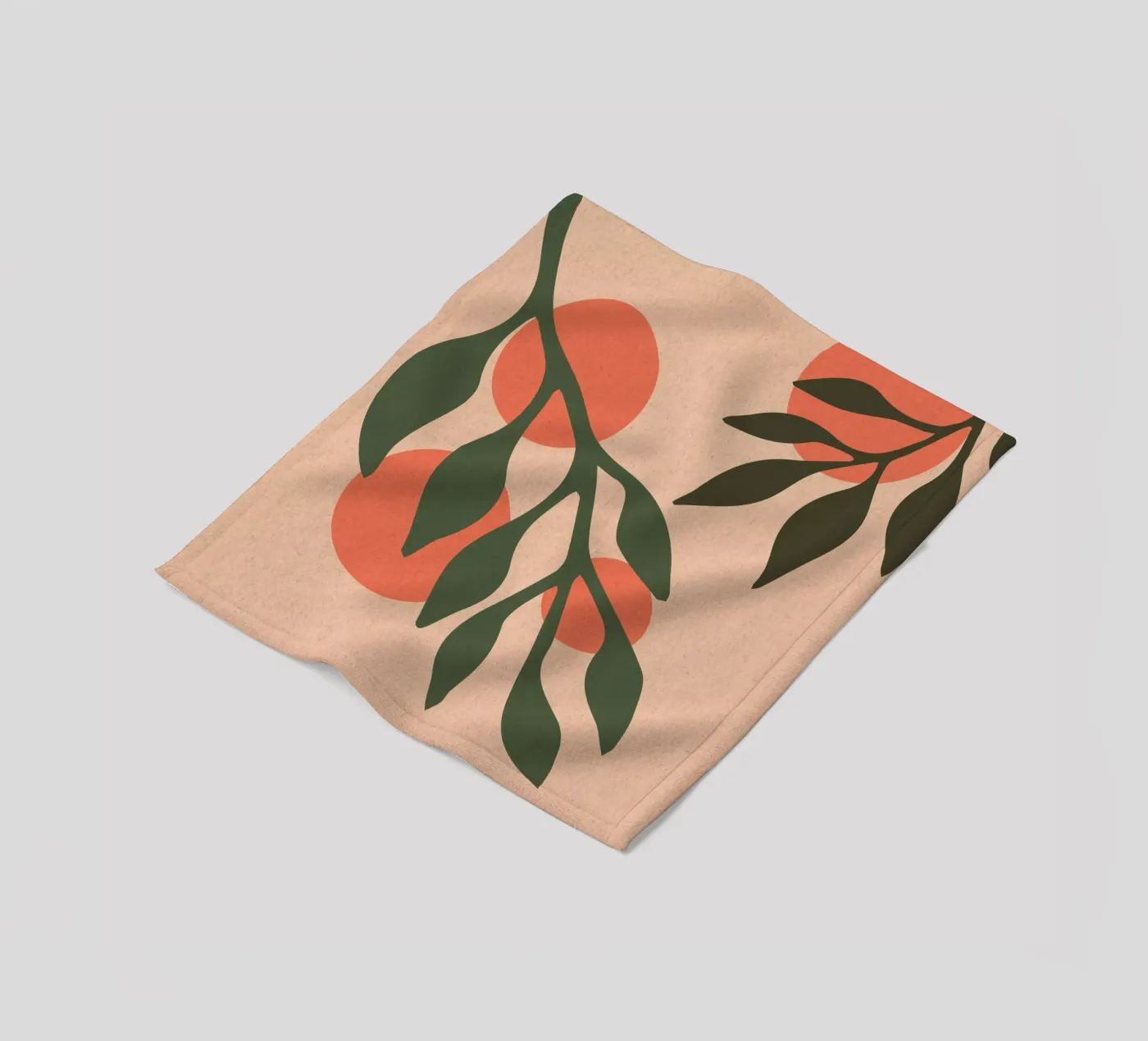 Sinaasappels fleecedeken van Kim Hubball Studio