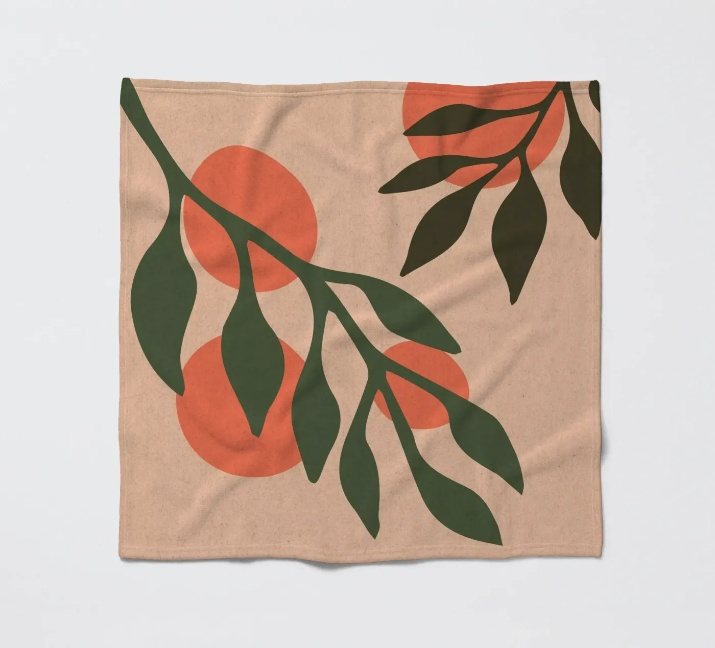 Sinaasappels fleecedeken van Kim Hubball Studio