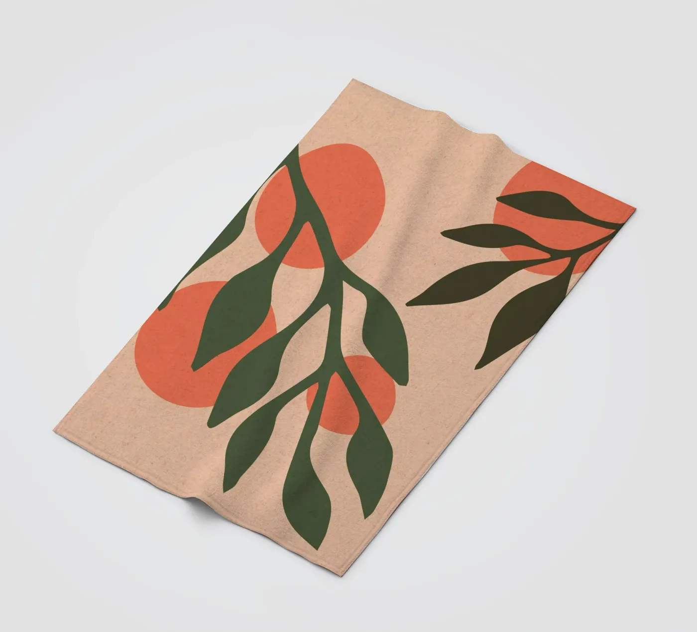 Sinaasappels fleecedeken van Kim Hubball Studio