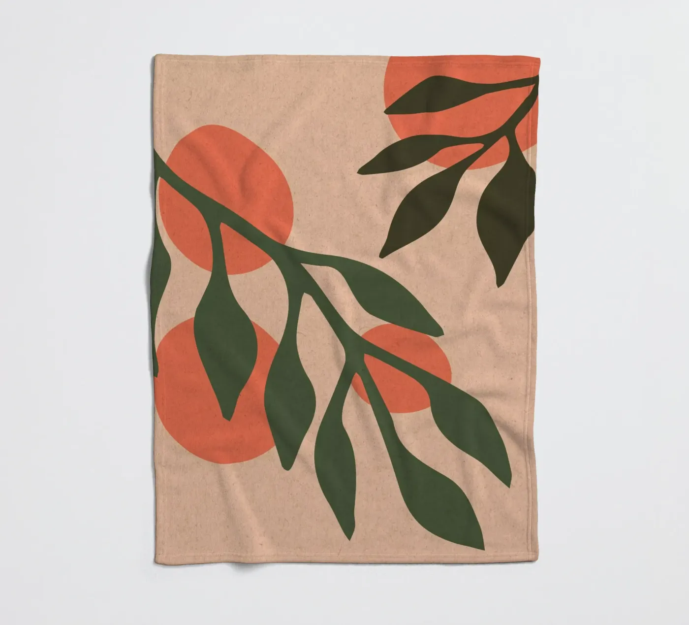 Sinaasappels fleecedeken van Kim Hubball Studio