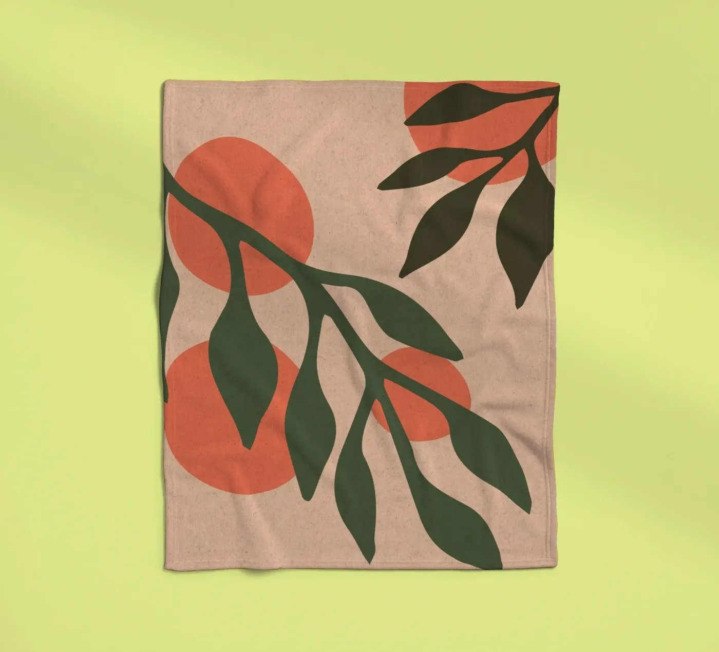 Sinaasappels fleecedeken van Kim Hubball Studio