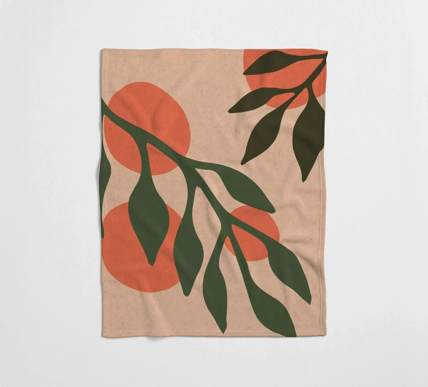 Sinaasappels fleecedeken van Kim Hubball Studio