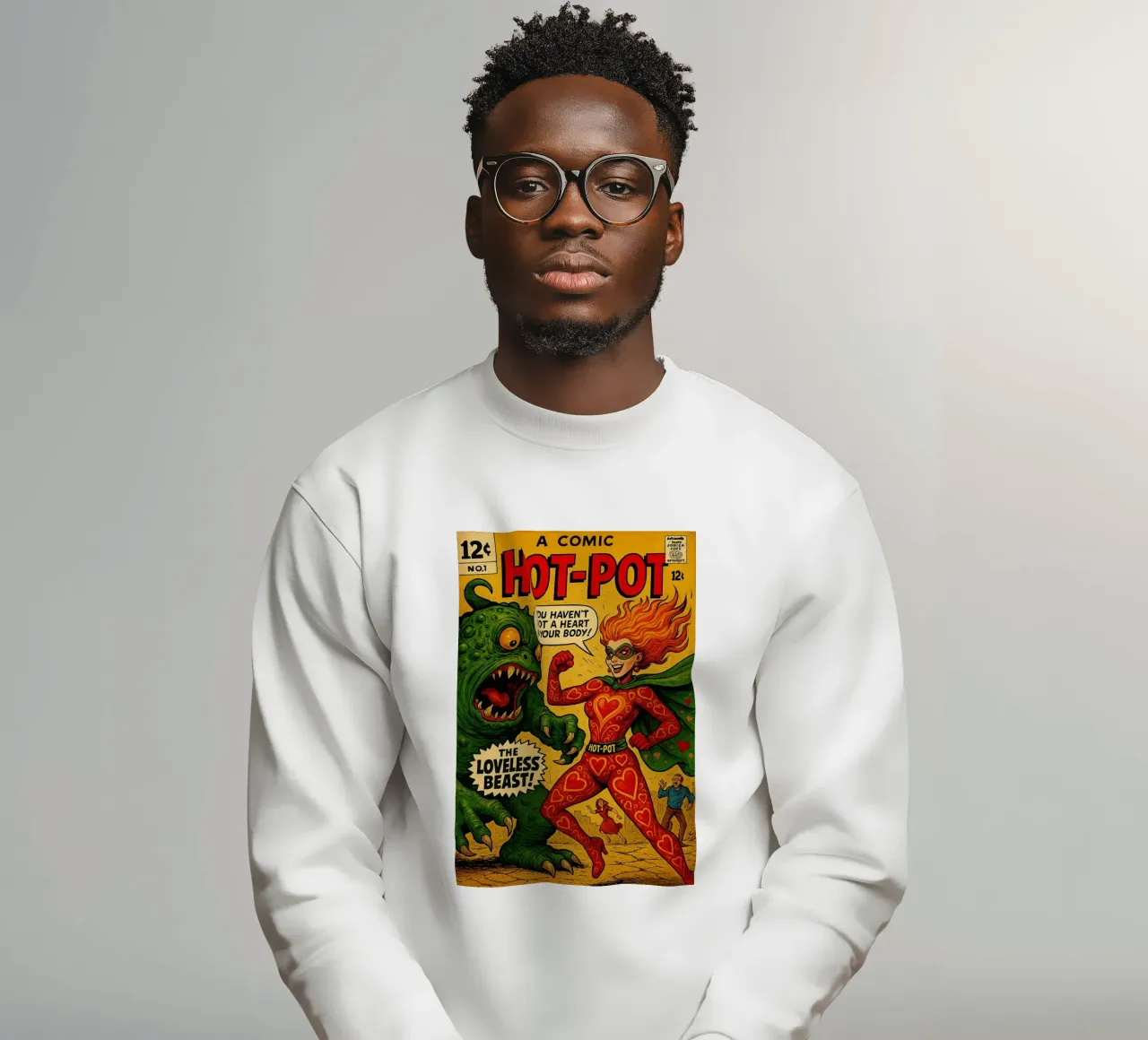HOT POT - Fresh Supes On The Block felpa da Vintage Van Gogh