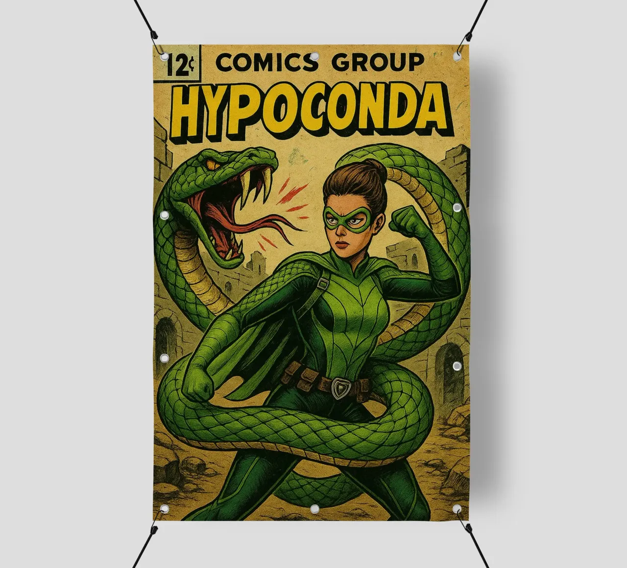 HYPOCONDA - Fresh Supes On The Block telo in pvc da Vintage Van Gogh