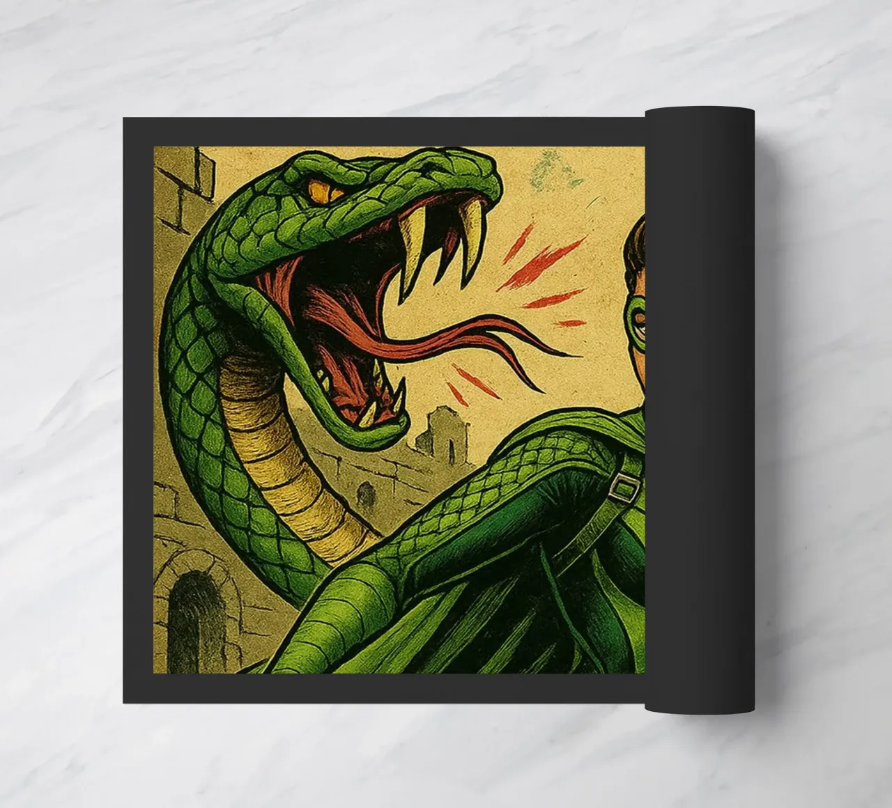 HYPOCONDA - Fresh Supes On The Block felpudo de Vintage Van Gogh