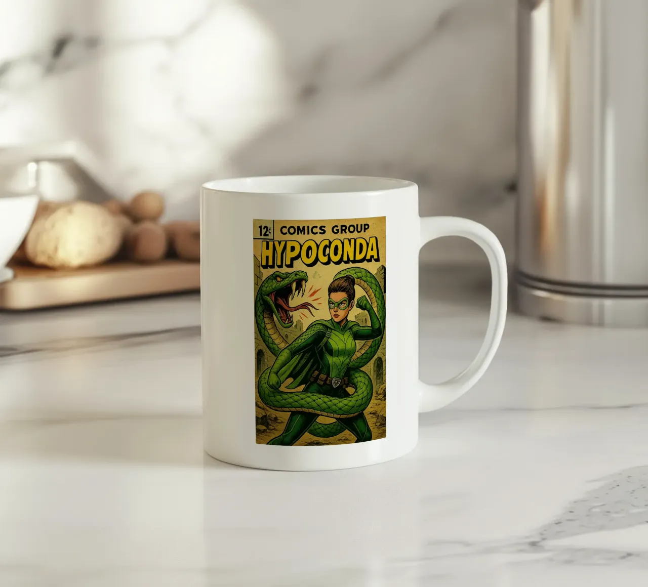 HYPOCONDA - Fresh Supes On The Block tazza in ceramica da Vintage Van Gogh