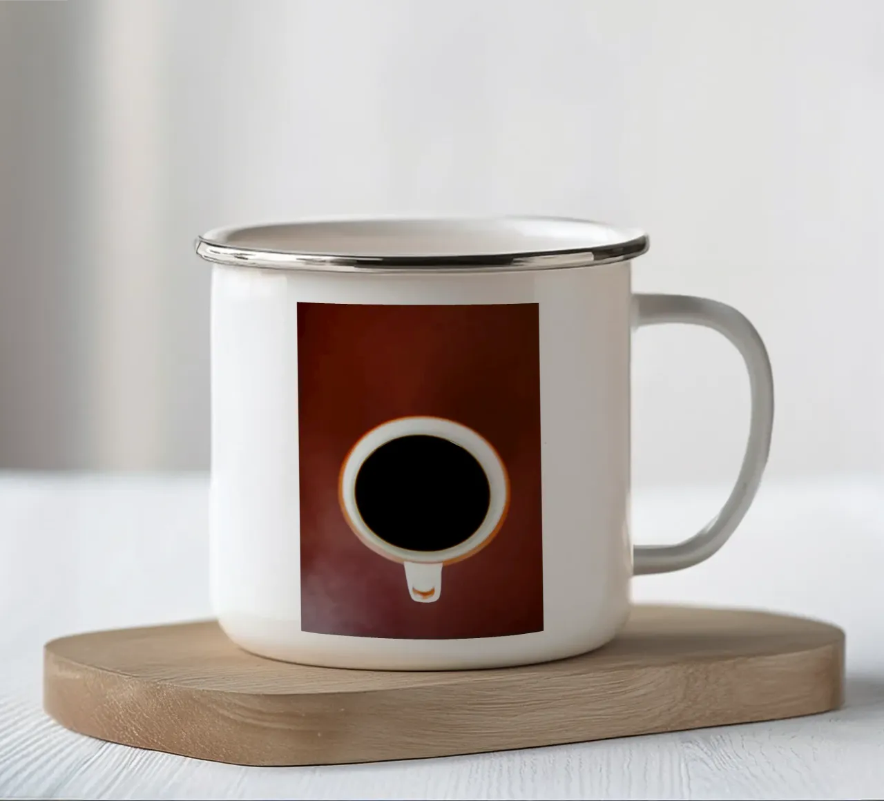 Caffè Liebe tazza in smalto da Simon Koy