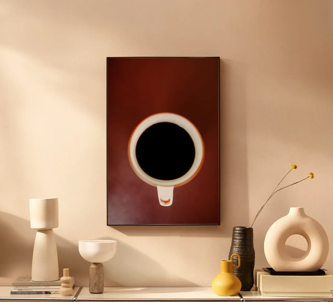 Cafe Liebe, espresso dall'Italia alluminio dibond da fotokunst