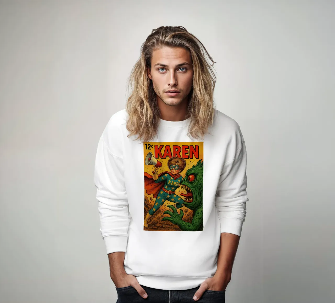MAGA KAREN - Fresh Supes On The Block felpa da Vintage Van Gogh