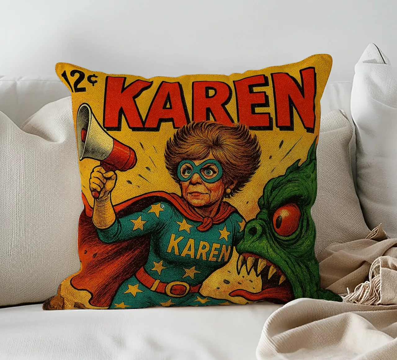 MAGA KAREN - Fresh Supes On The Block cuscino da Vintage Van Gogh