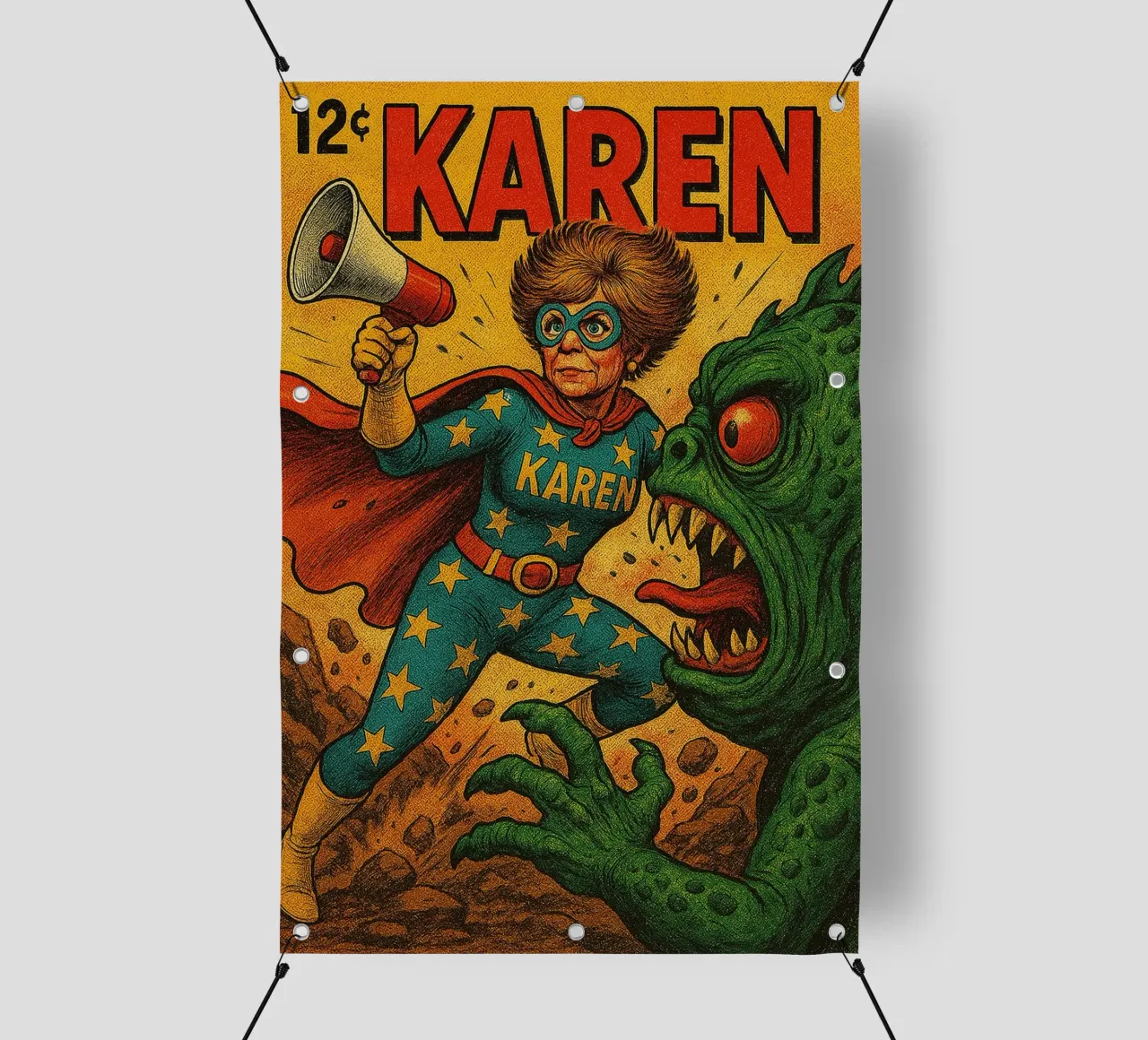 MAGA KAREN - Fresh Supes On The Block telo in pvc da Vintage Van Gogh