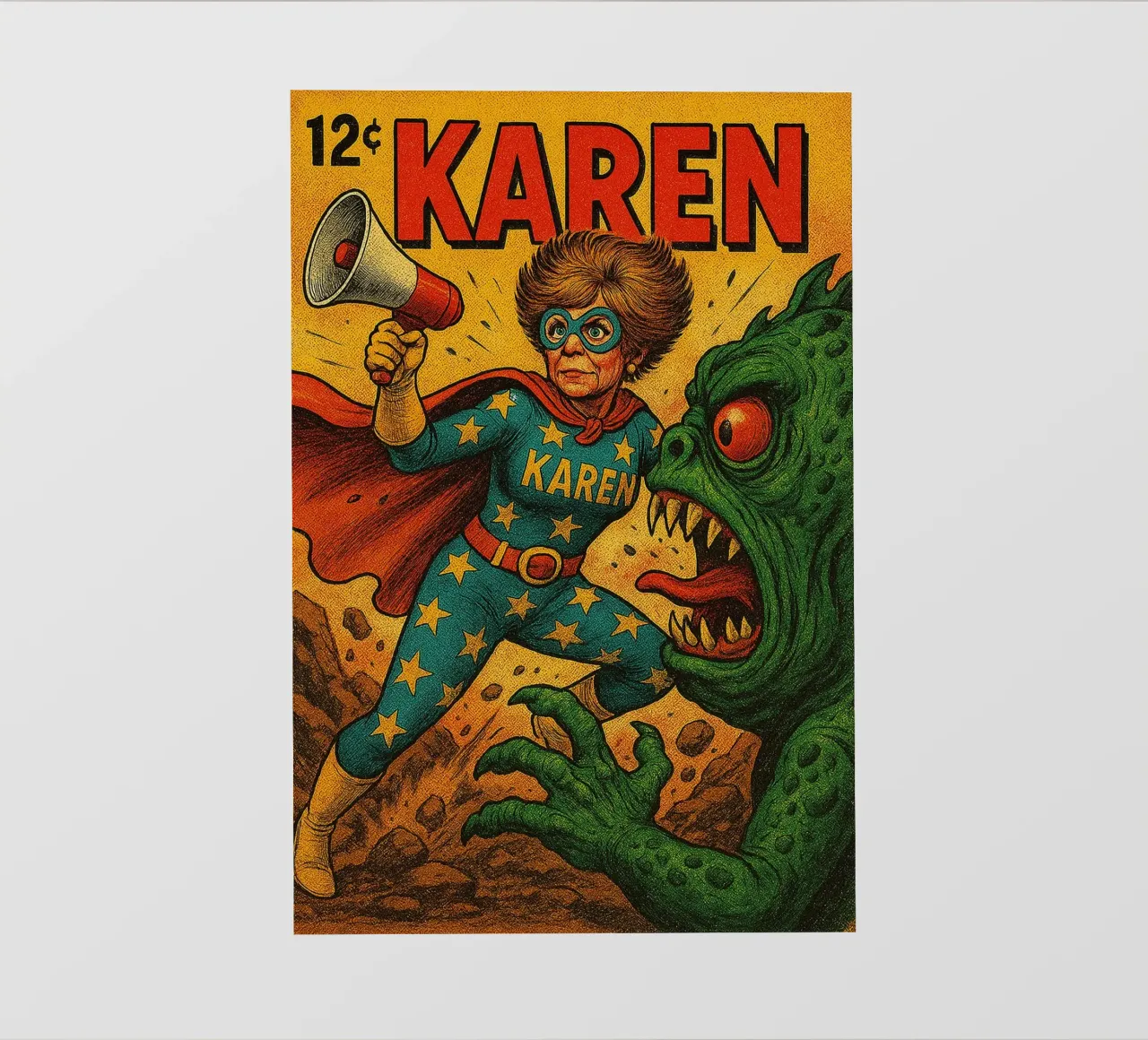 MAGA KAREN - Fresh Supes On The Block telo in pvc da Vintage Van Gogh