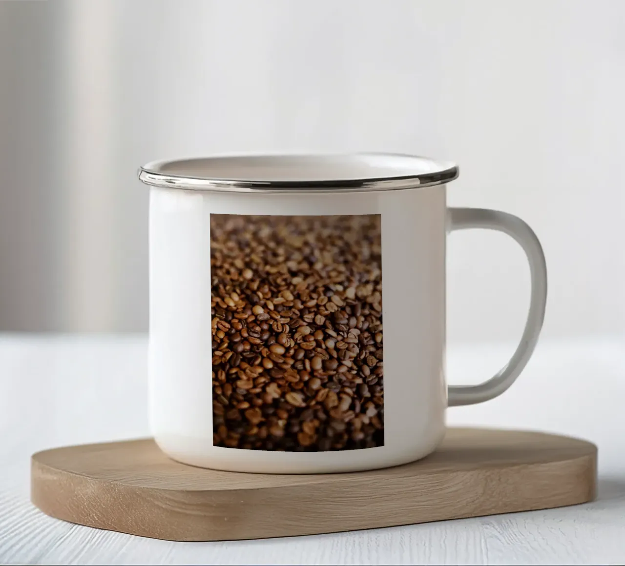 Caffè Fagioli tazza in smalto da Simon Koy