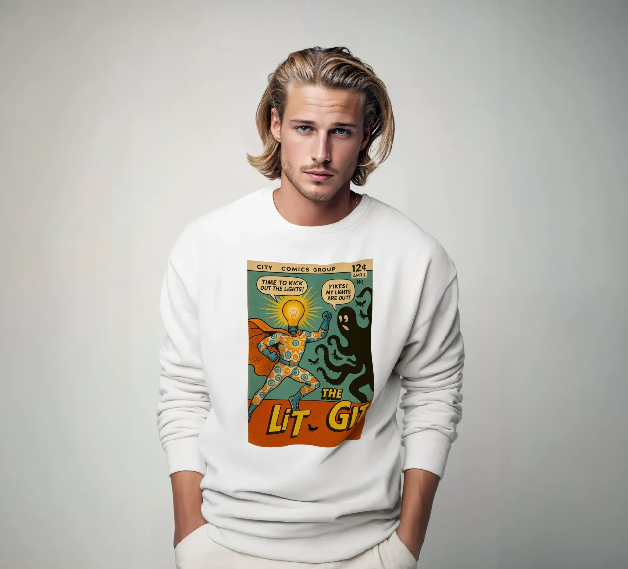 THE LIT GIT - Fresh Supes On The Block felpa da Vintage Van Gogh