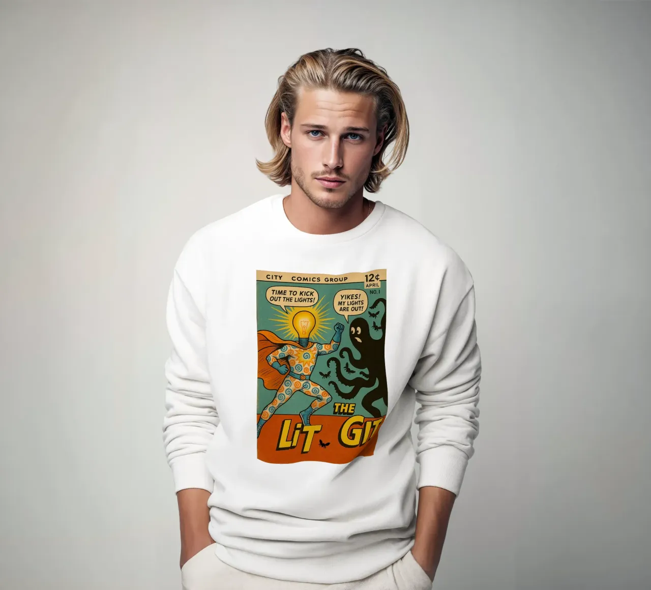 THE LIT GIT - Fresh Supes On The Block sweat de Vintage Van Gogh