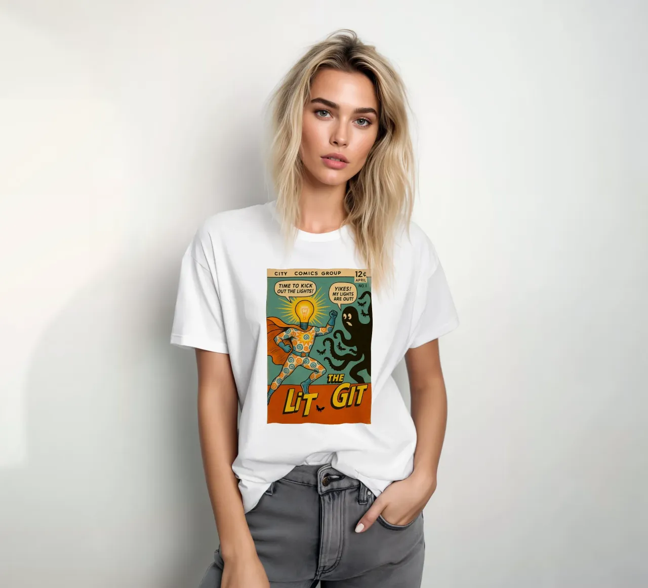 THE LIT GIT - Fresh Supes On The Block t-shirt da Vintage Van Gogh