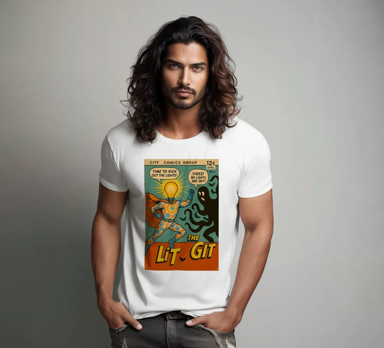 THE LIT GIT - Fresh Supes On The Block t-shirt da Vintage Van Gogh
