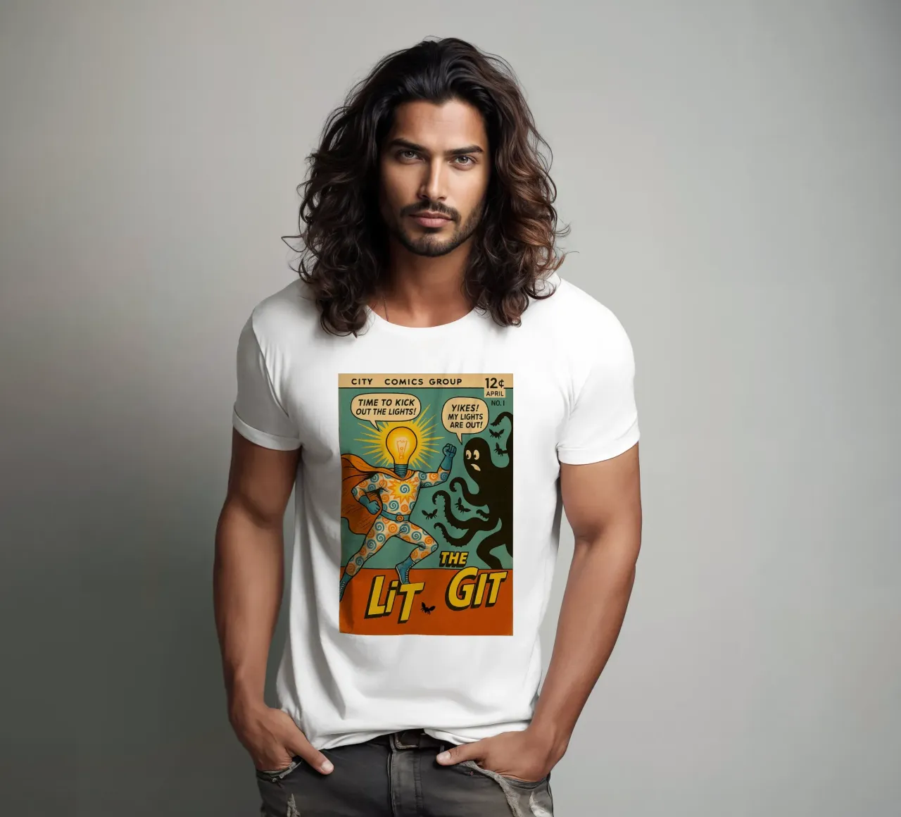 THE LIT GIT - Fresh Supes On The Block T-Shirt von Vintage Van Gogh