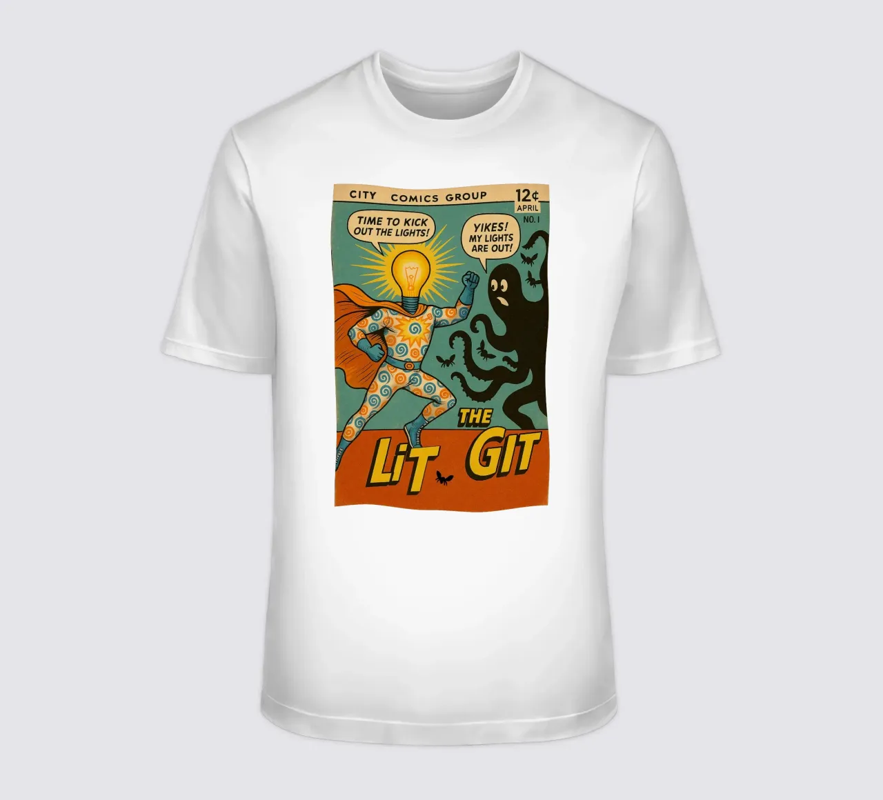 THE LIT GIT - Fresh Supes On The Block t-shirt da Vintage Van Gogh