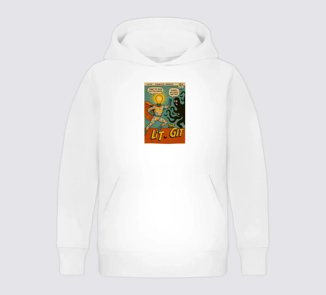 THE LIT GIT - Fresh Supes On The Block felpa bambino con cappuccio da Vintage Van Gogh