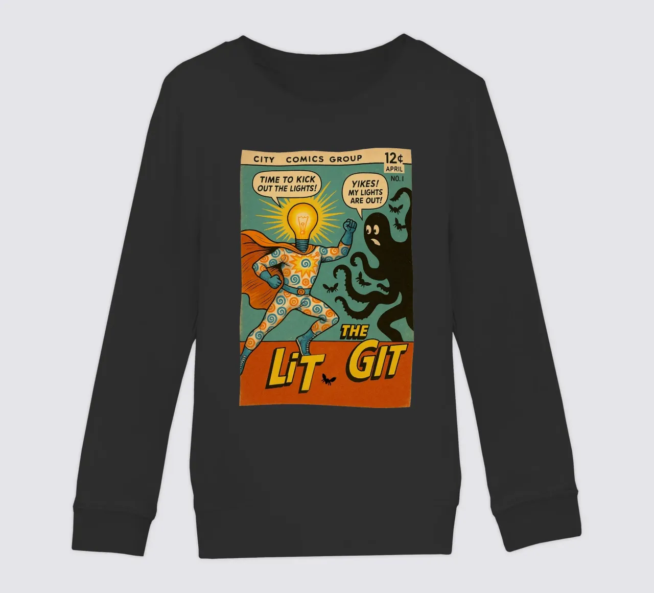 THE LIT GIT - Fresh Supes On The Block felpa bambino da Vintage Van Gogh