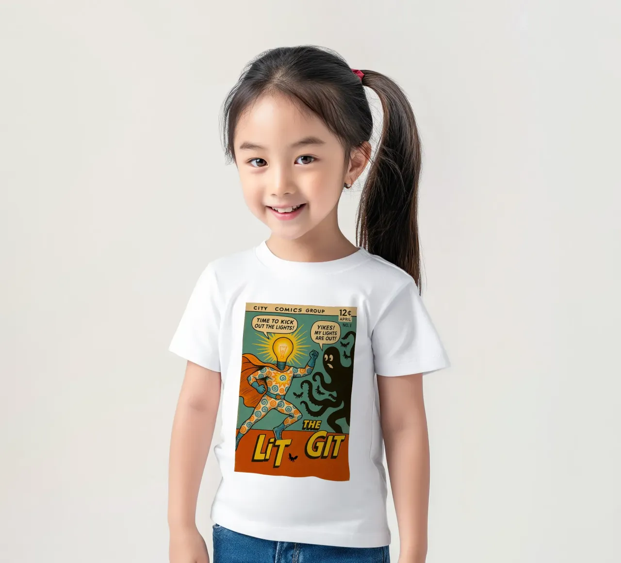 THE LIT GIT - Fresh Supes On The Block t-shirt bambini da Vintage Van Gogh