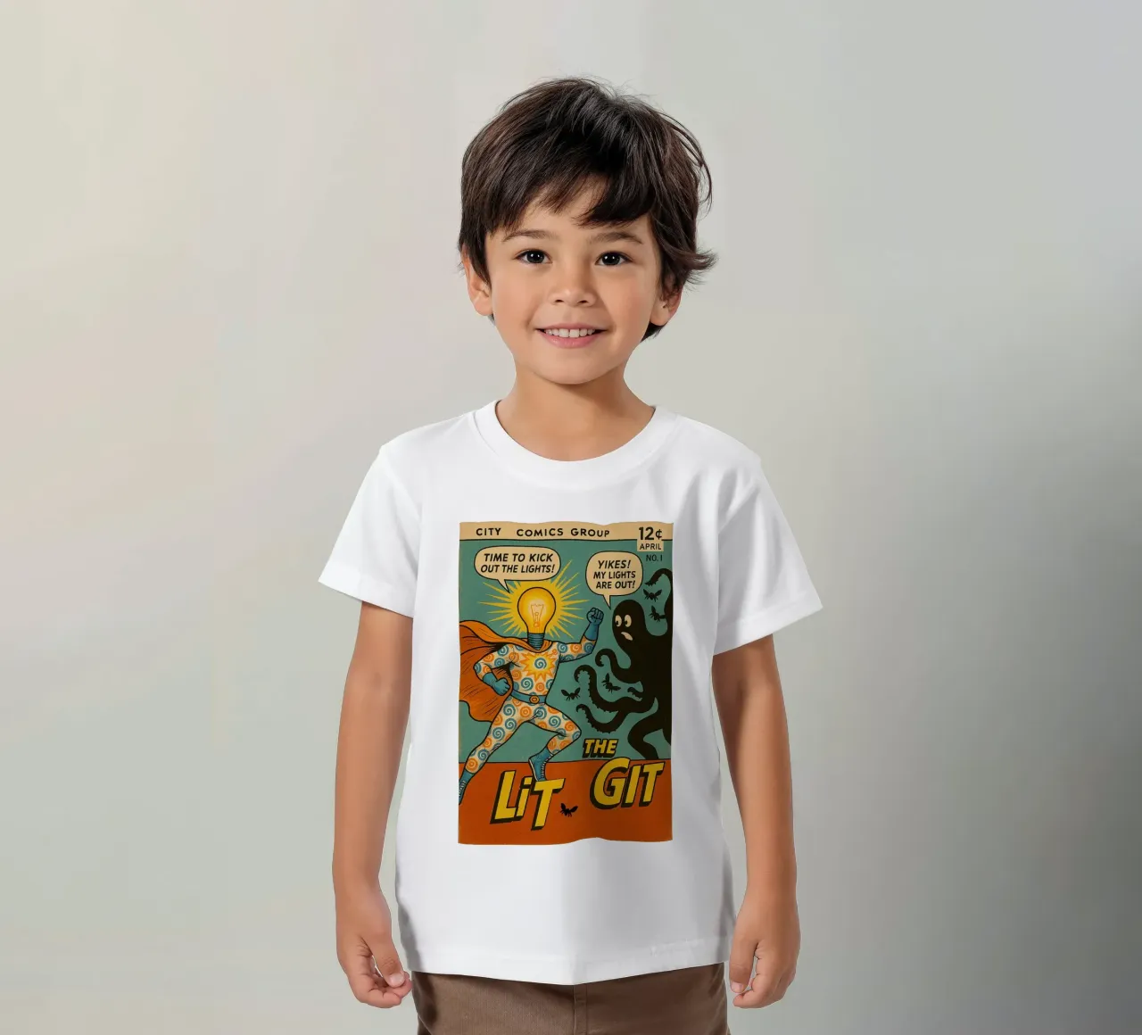 THE LIT GIT - Fresh Supes On The Block t-shirt bambini da Vintage Van Gogh