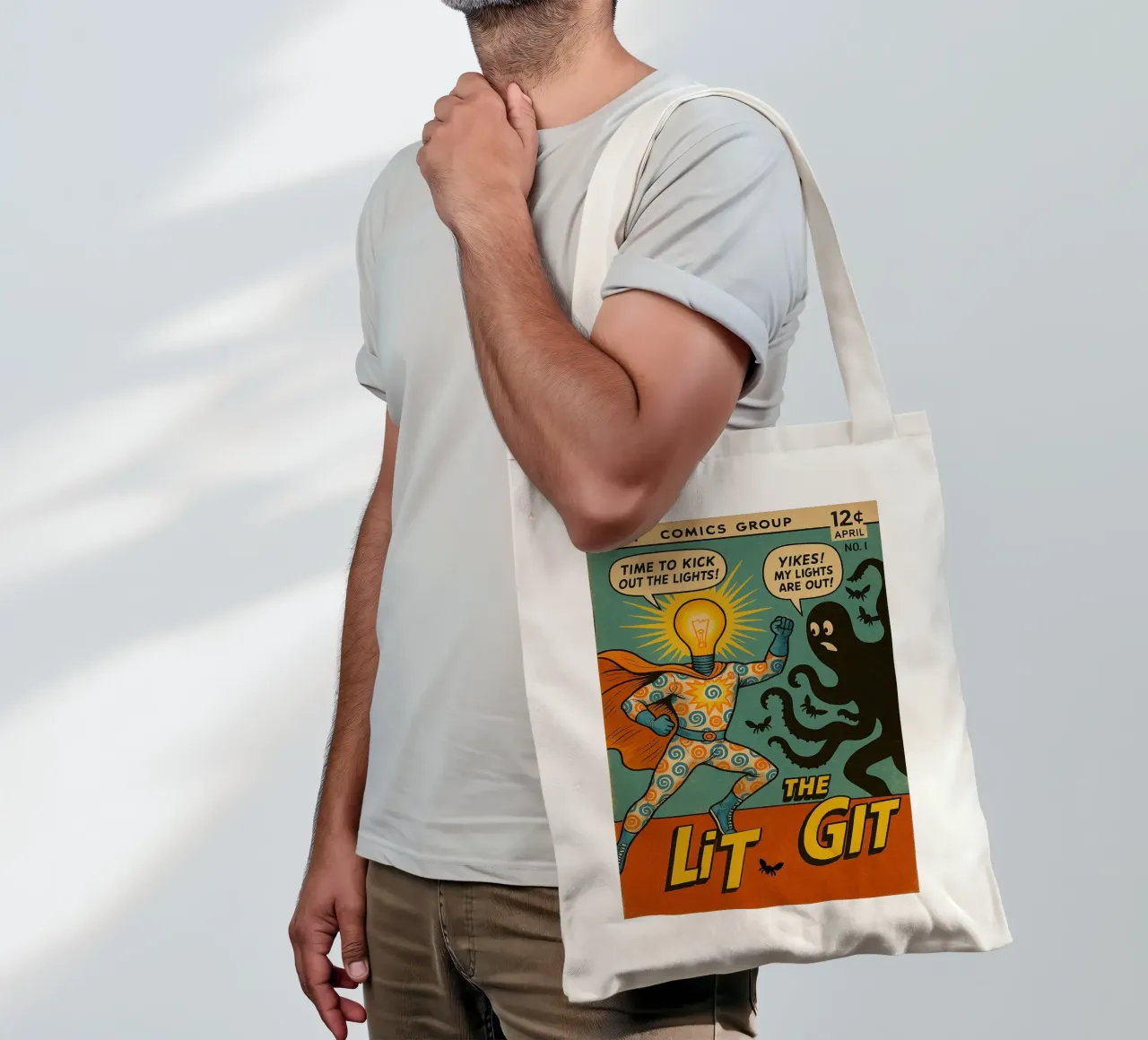 THE LIT GIT - Fresh Supes On The Block borsa in juta da Vintage Van Gogh