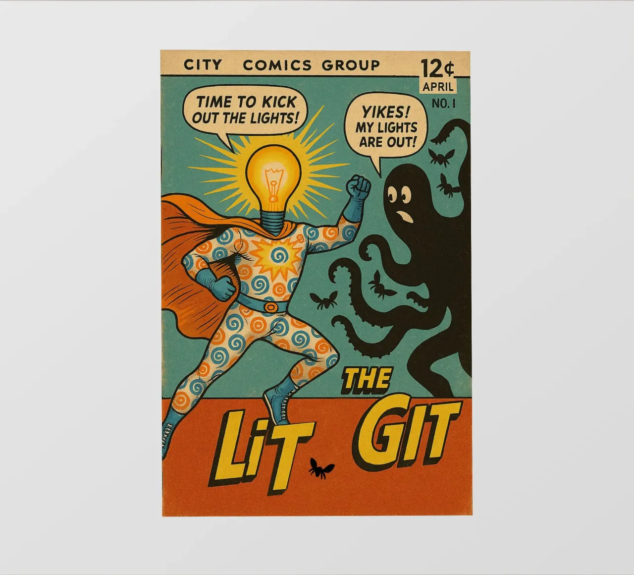 THE LIT GIT - Fresh Supes On The Block pellicola backlit da Vintage Van Gogh
