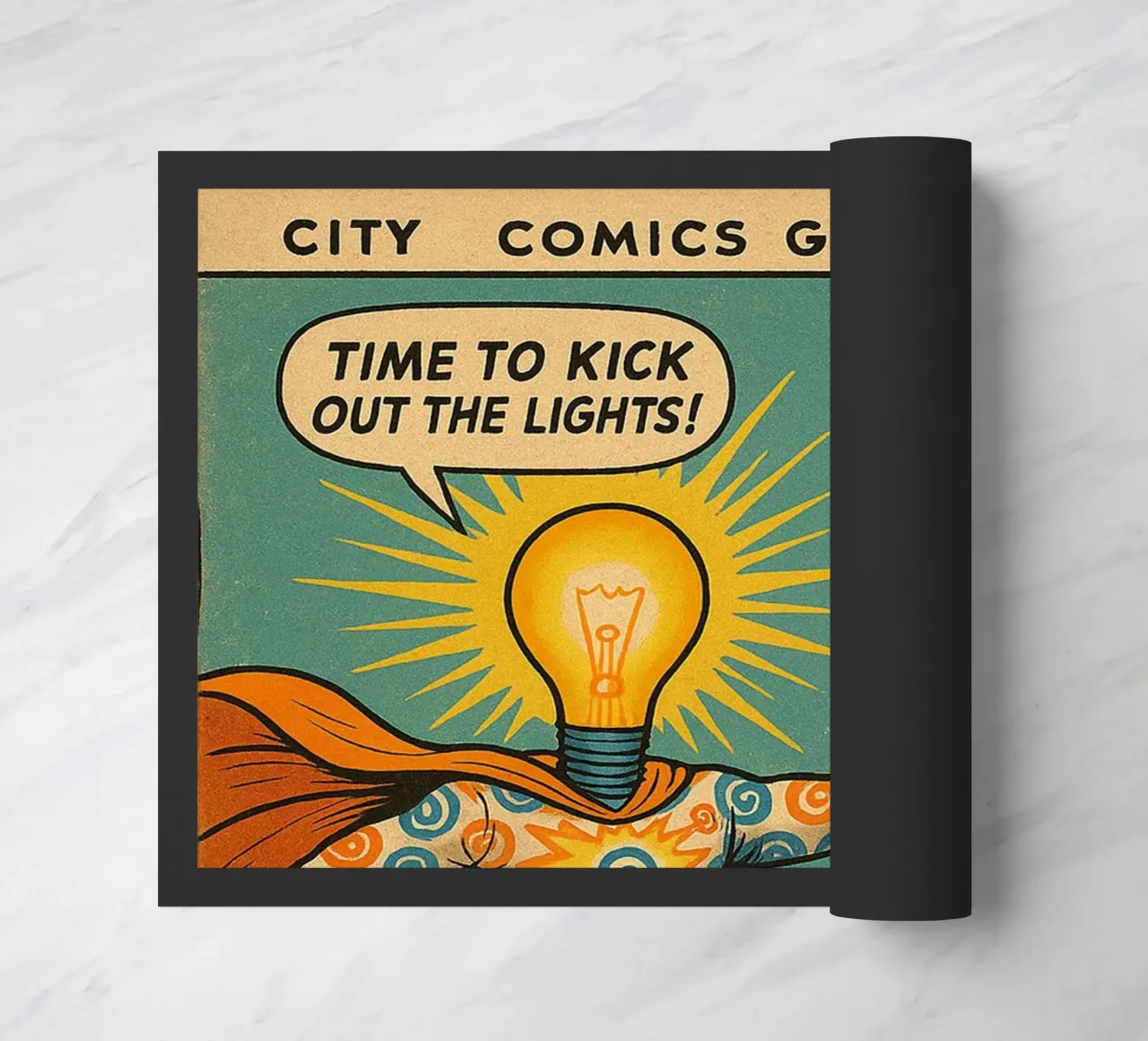 THE LIT GIT - Fresh Supes On The Block Fußmatte von Vintage Van Gogh