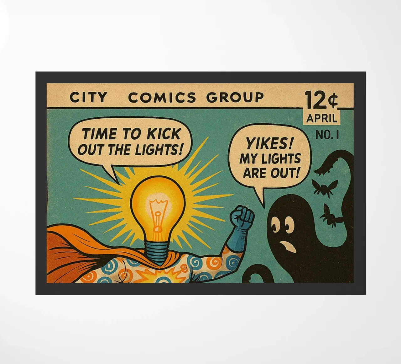 THE LIT GIT - Fresh Supes On The Block Fußmatte von Vintage Van Gogh