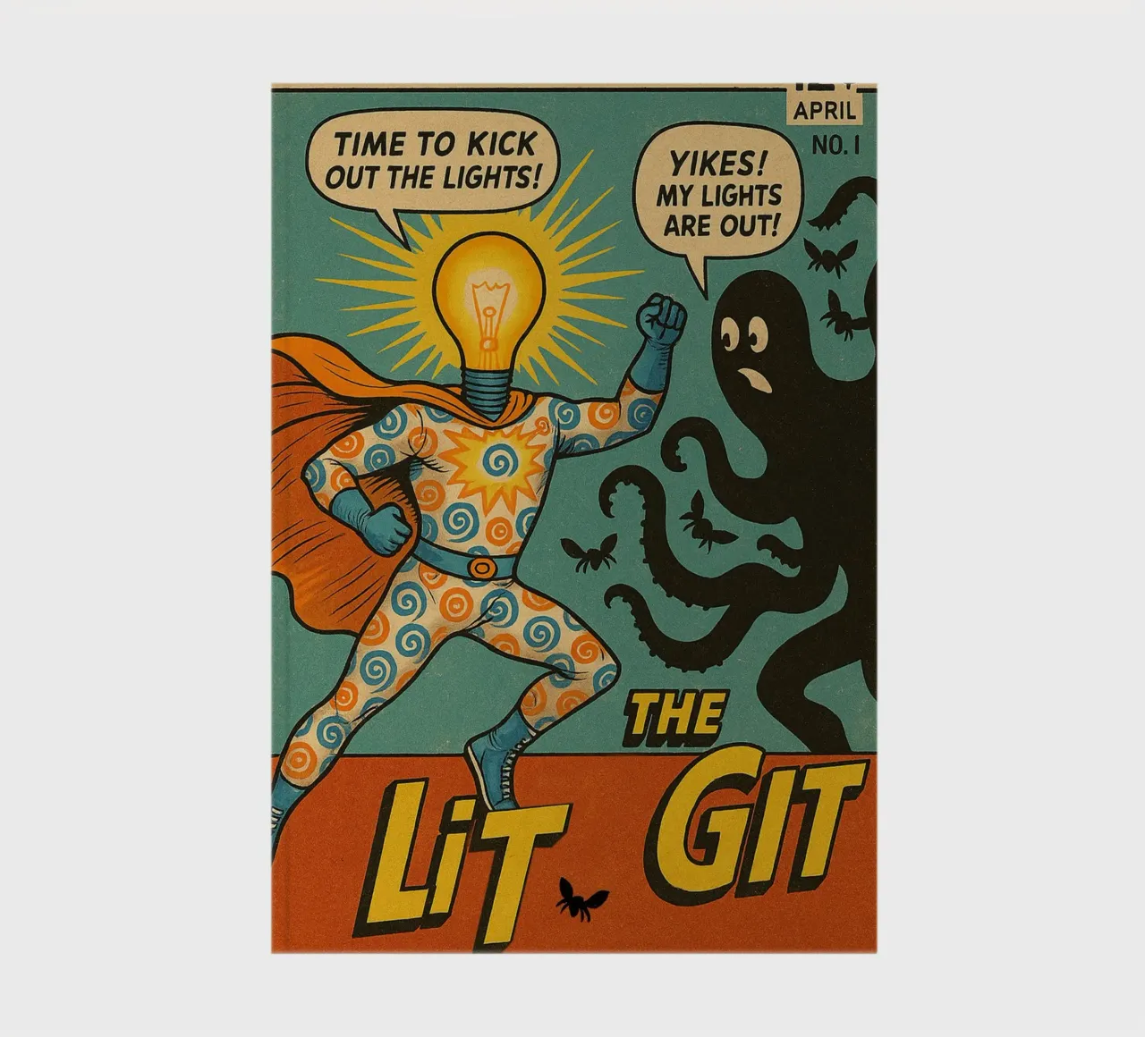 THE LIT GIT - Fresh Supes On The Block notebook by Vintage Van Gogh