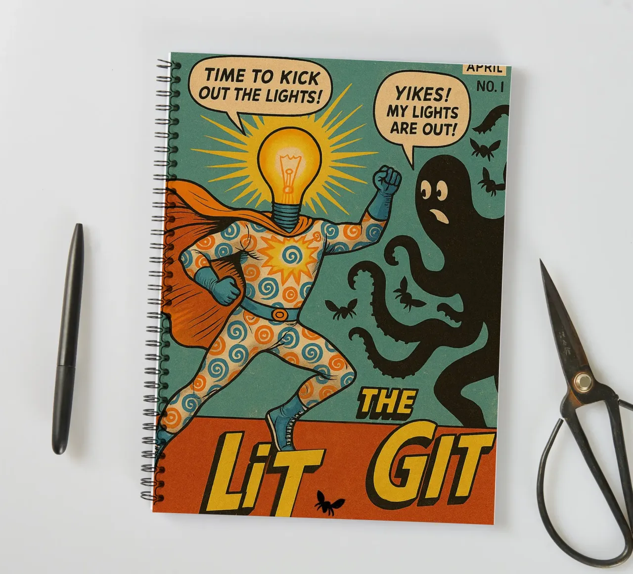 THE LIT GIT - Fresh Supes On The Block Ringbuch von Vintage Van Gogh