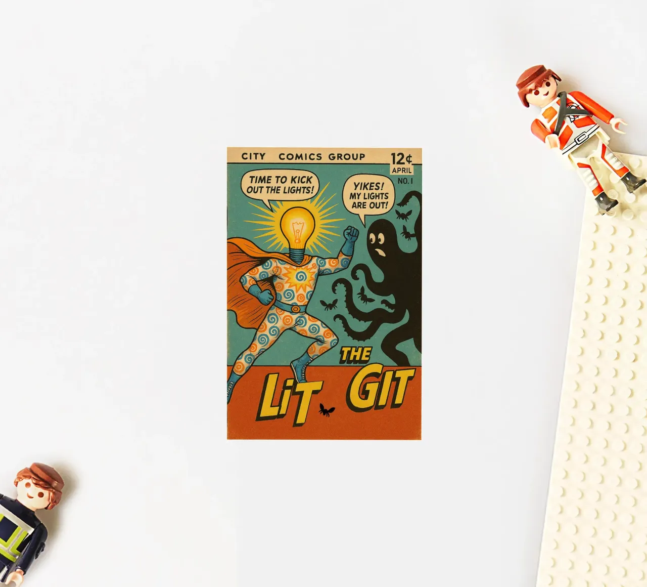 THE LIT GIT - Fresh Supes On The Block sticker van Vintage Van Gogh