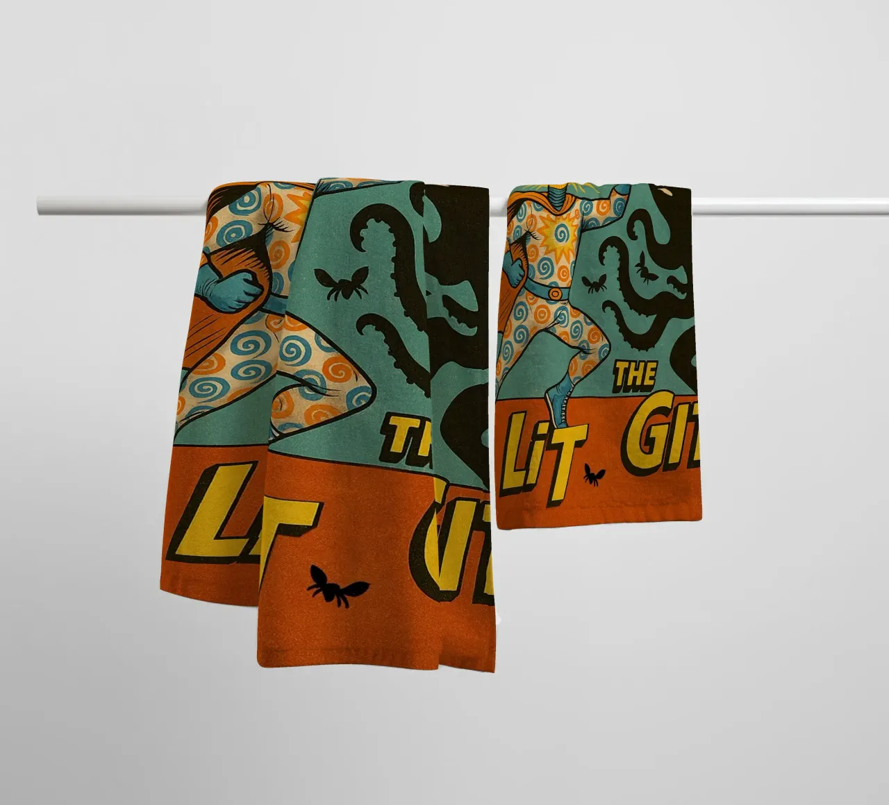 THE LIT GIT - Fresh Supes On The Block asciugamano da bagno da Vintage Van Gogh