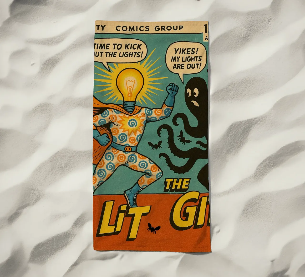 THE LIT GIT - Fresh Supes On The Block strandhanddoek van Vintage Van Gogh