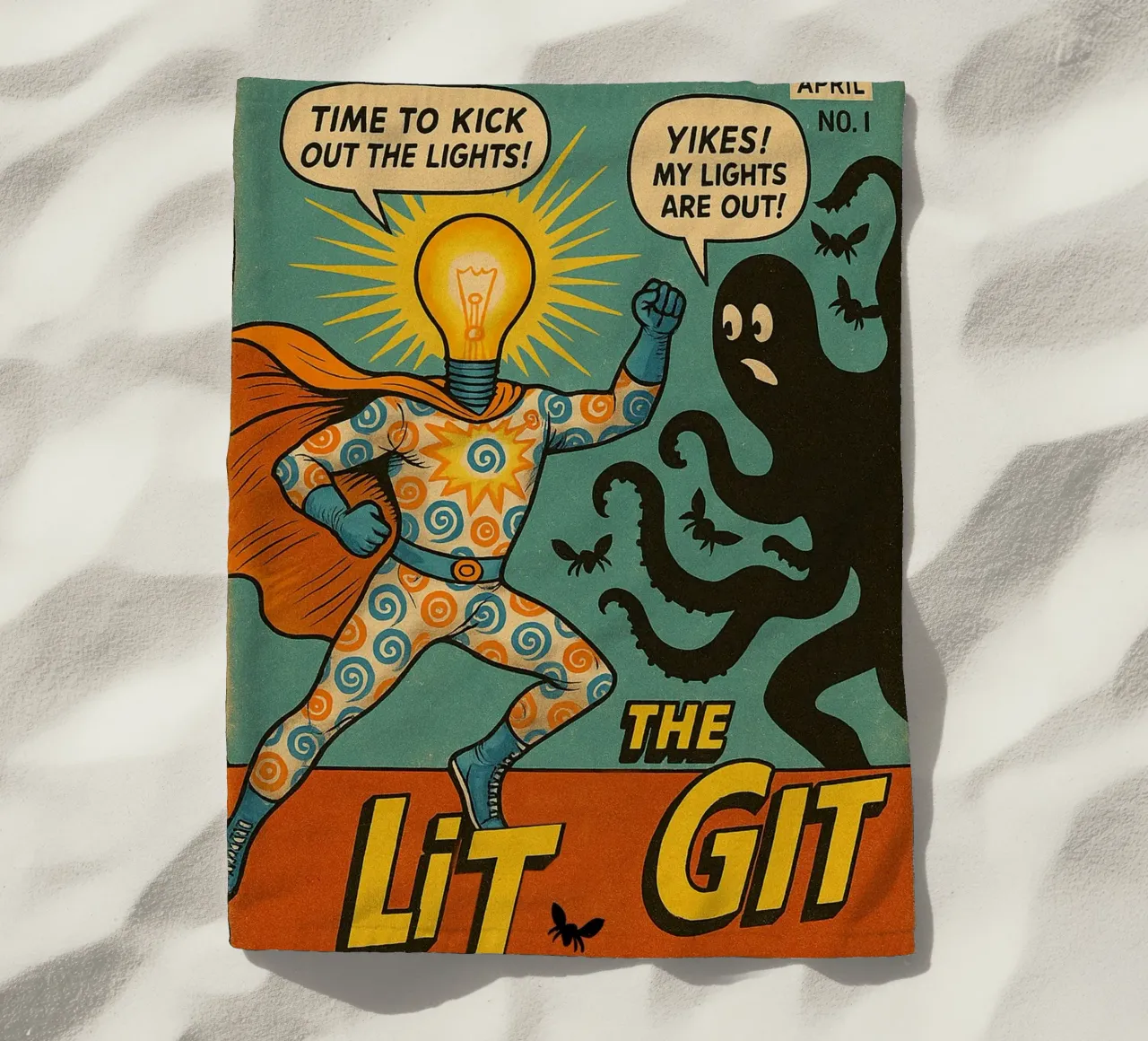 THE LIT GIT - Fresh Supes On The Block strandhanddoek van Vintage Van Gogh