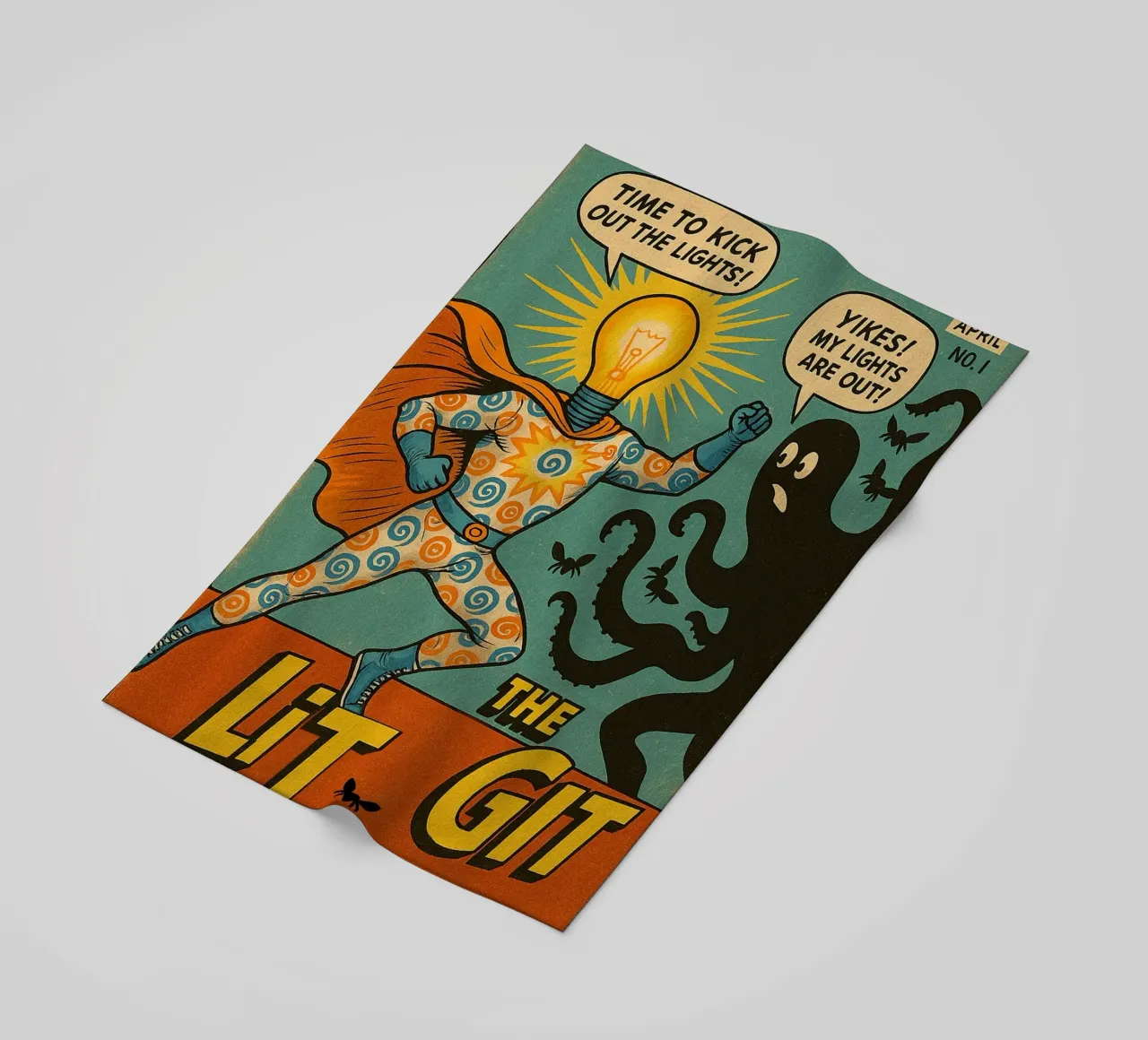 THE LIT GIT - Fresh Supes On The Block strandhanddoek van Vintage Van Gogh