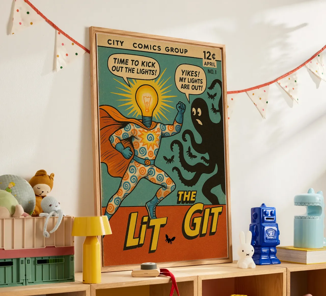 THE LIT GIT - Fresh Supes On The Block Acryl-Glas von Vintage Van Gogh