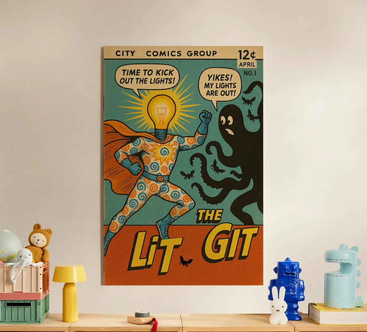 THE LIT GIT - Fresh Supes On The Block Acryl-Glas von Vintage Van Gogh